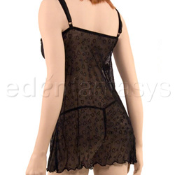 Mesh chemise with g-string View #5