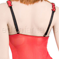 Mesh wired bustier with thong View #5