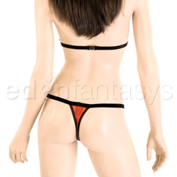 Peek-a-boo bikini top and thong View #7