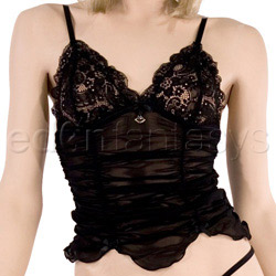 Mesh ruched cami set View #3