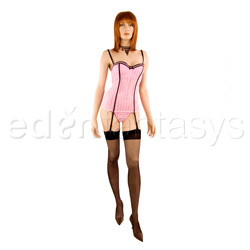 Striped pink corset View #1