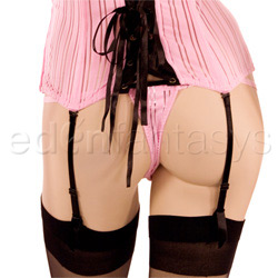 Striped pink corset View #5