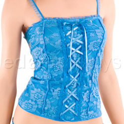 Lace up cami and thong set View #2