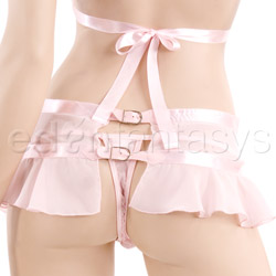 Fetish femme pink bra and skirt set View #7