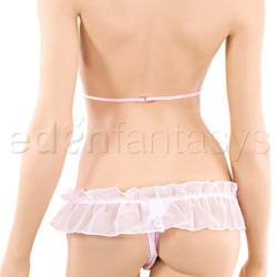 Sexy bustless bra with skirtini View #5