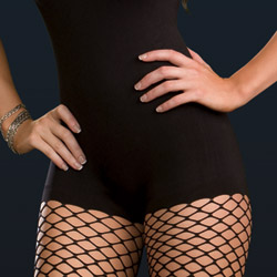 Bodystocking with fence net leggings View #3