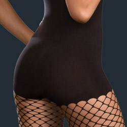 Bodystocking with fence net leggings View #6