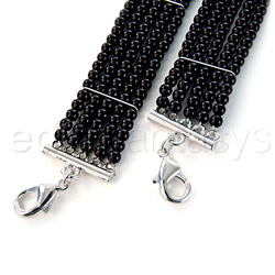 Plaisir nacre black pearl cuffs View #3
