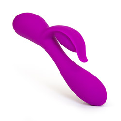 Eden flow silicone rechargeable dual vibrator View #2