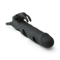 Silicone extension with vibrating bunny View #1