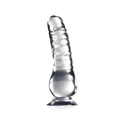 Clear stone dildo with suction cup View #1
