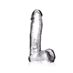 Clear stone thick dildo View #1