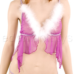 Marabou cami with g-string View #3
