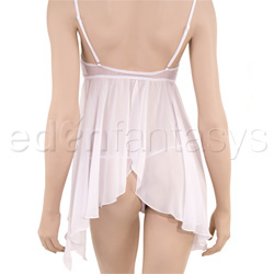 Embroidered elegance babydoll with thong View #5