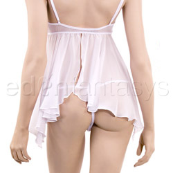 Pretty in pink babydoll and thong View #5