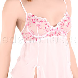 Pretty in pink camisole with thong View #2