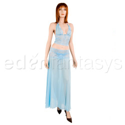 Blue mist bralette with long skirt and g-string View #1