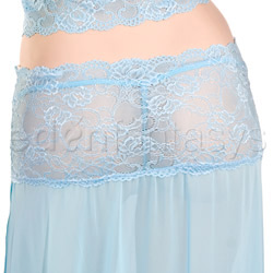 Blue mist bralette with long skirt and g-string View #6