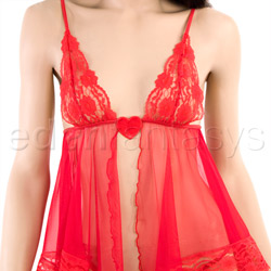 Hearts and lace babydoll with g-string View #2