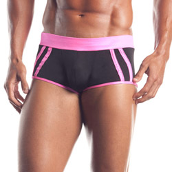 Athletic brief with pink trim View #1