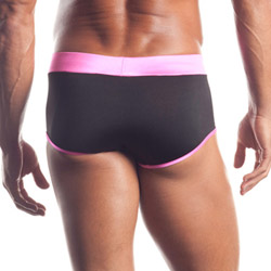 Athletic brief with pink trim View #2