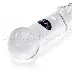 Clear spiral glass dildo with bumps probe View #4