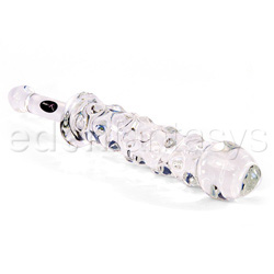 Rocky road glass dildo with handle View #1
