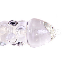Rocky road glass dildo with handle View #3