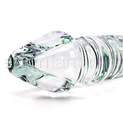 Plain spiral with handle glass dildo View #2