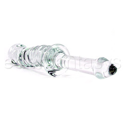 Plain spiral with handle glass dildo View #4