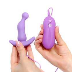 Eden curve silicone vibrating anal plug View #2