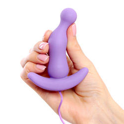 Eden curve silicone vibrating anal plug View #3