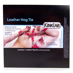 Leather hog tie View #4