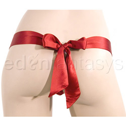 Silk thong with satin bow View #2
