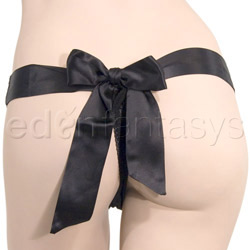 Silk thong with satin bow View #4
