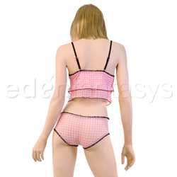 Pink gingham babydoll View #2