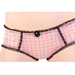 Pink gingham babydoll View #4
