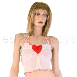 Halter set with embroidered heart View #3