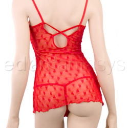 Hearts lace mini dress with g-string View #5