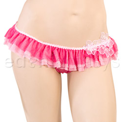 Sassy pink set with flower appliqué View #4