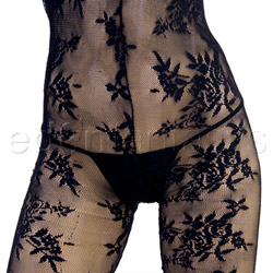 Lace halter crotchless bodystocking View #4