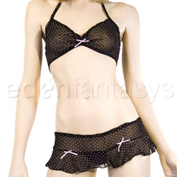 Polka dot mesh bikini and rhumba skirt View #5