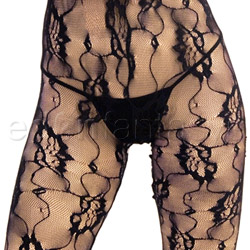 Rose lace crotchless bodystocking View #4