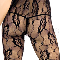 Rose lace crotchless bodystocking View #7