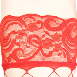 Lace top fence net stockings View #3