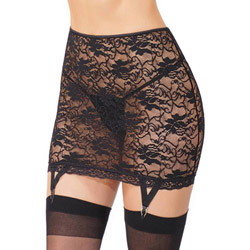 Coquette lace skirt with suspenders View #1