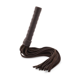 Brown leather small flogger View #1