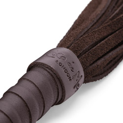 Brown leather small flogger View #2