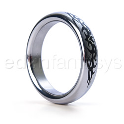 Tribal stainless steel cock ring View #1