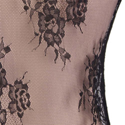 Deep V lace teddy View #7